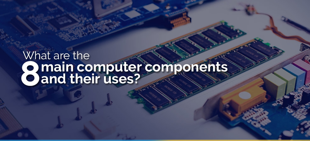 What are the 8 main computer components and their uses? (66) image